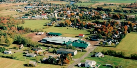 Vue aérienne de la municipalité de Laurierville