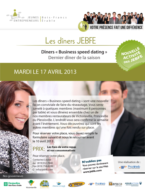 Dîner Speed Dating JEBFE