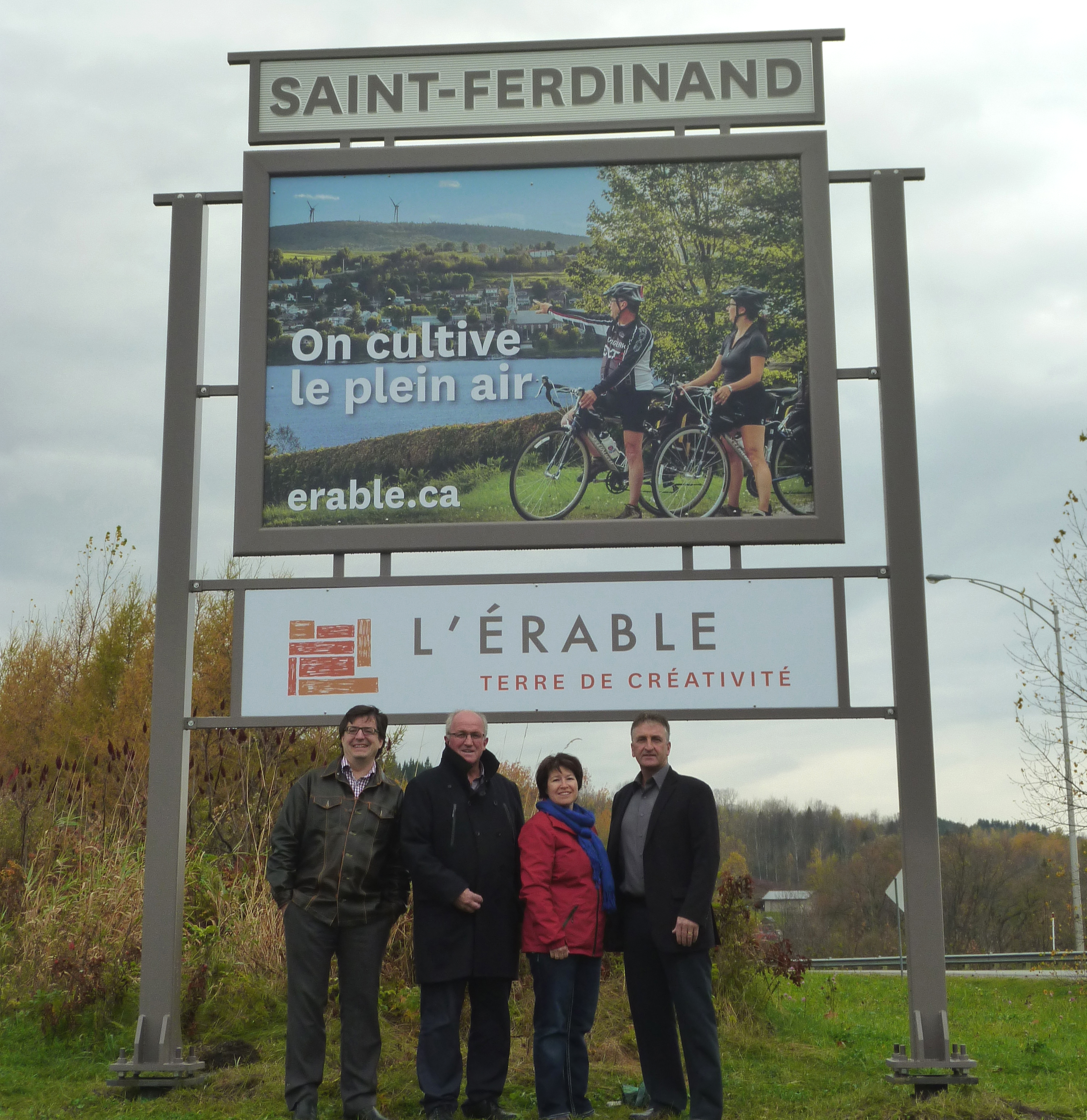 Panneau municipalité de Saint-Ferdinand MRC de L'Érable