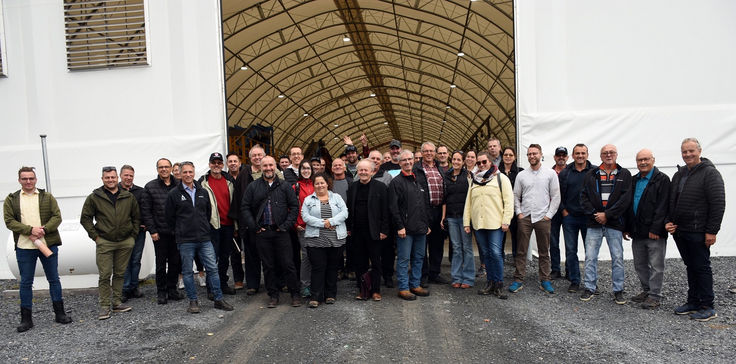 Une quarantaine de personnes de la MRC de L'Érable ont visité l'usine pilote de Viridis Environnement