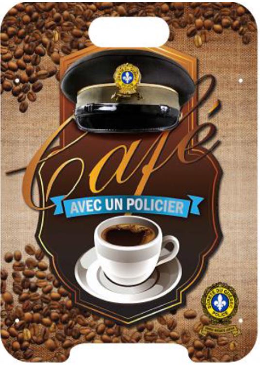 Café avec policier