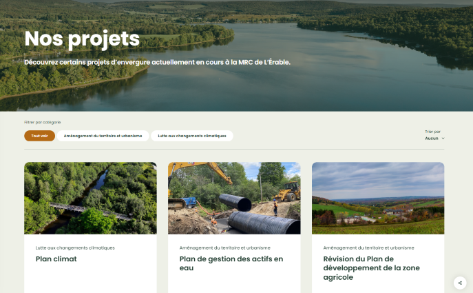 La MRC de L'Érable lance le portail citoyen Mon espace