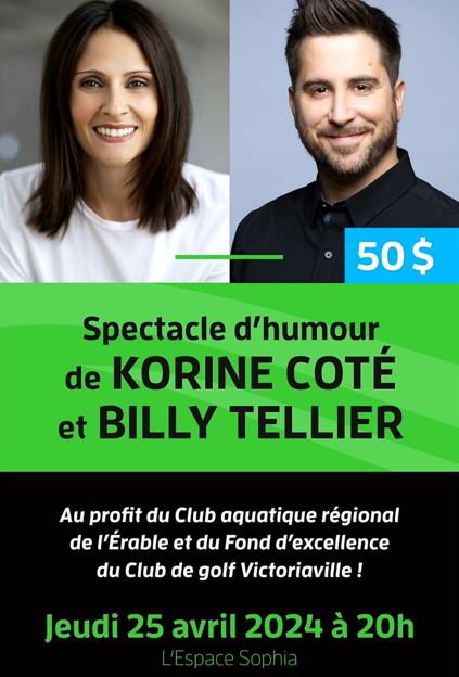 Spectacle d'humour au profit de deux organisations sportives