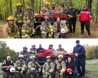 Les pompiers du SSIRÉ en formation sauvetage hors route