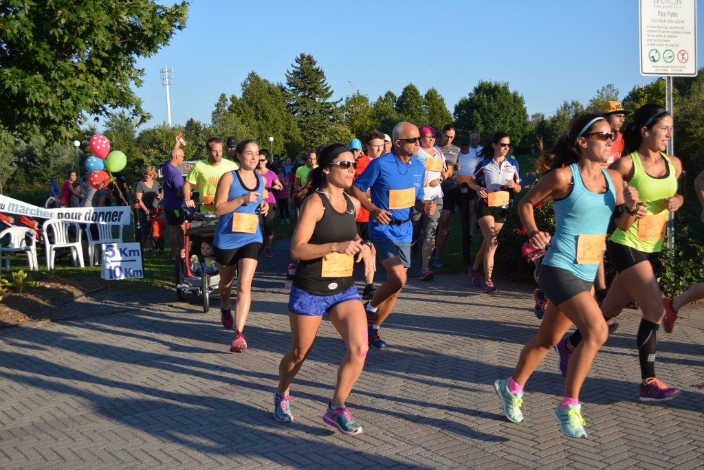 Jogger ou marcher pour donner