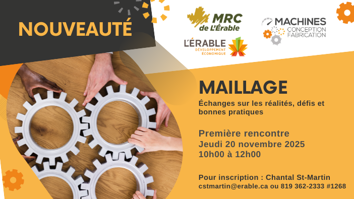 Maillage créneau machines, 20 novembre 2025, MRC de L'Érable