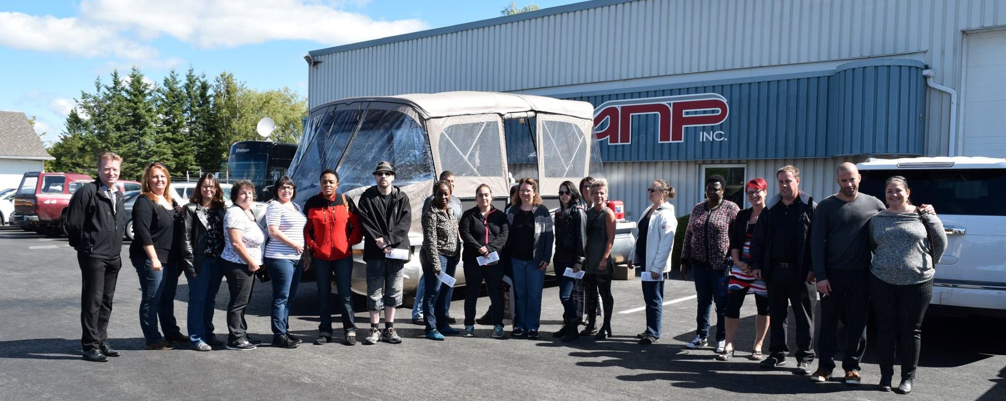 Visite d'un groupe (métier OMCI) chez ANP à Princeville