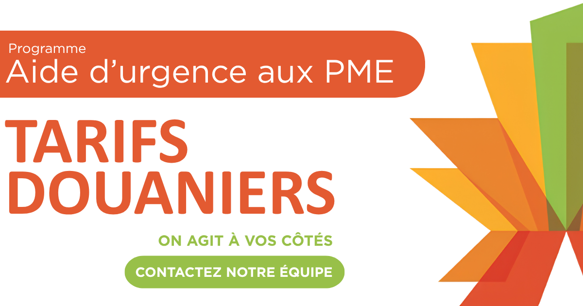 Programme d'aide d'urgence aux PME - tarifs douaniers