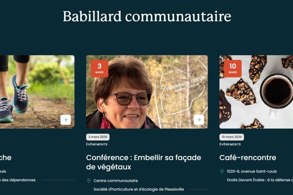 Ville de Plessisville propose un babillard en ligne