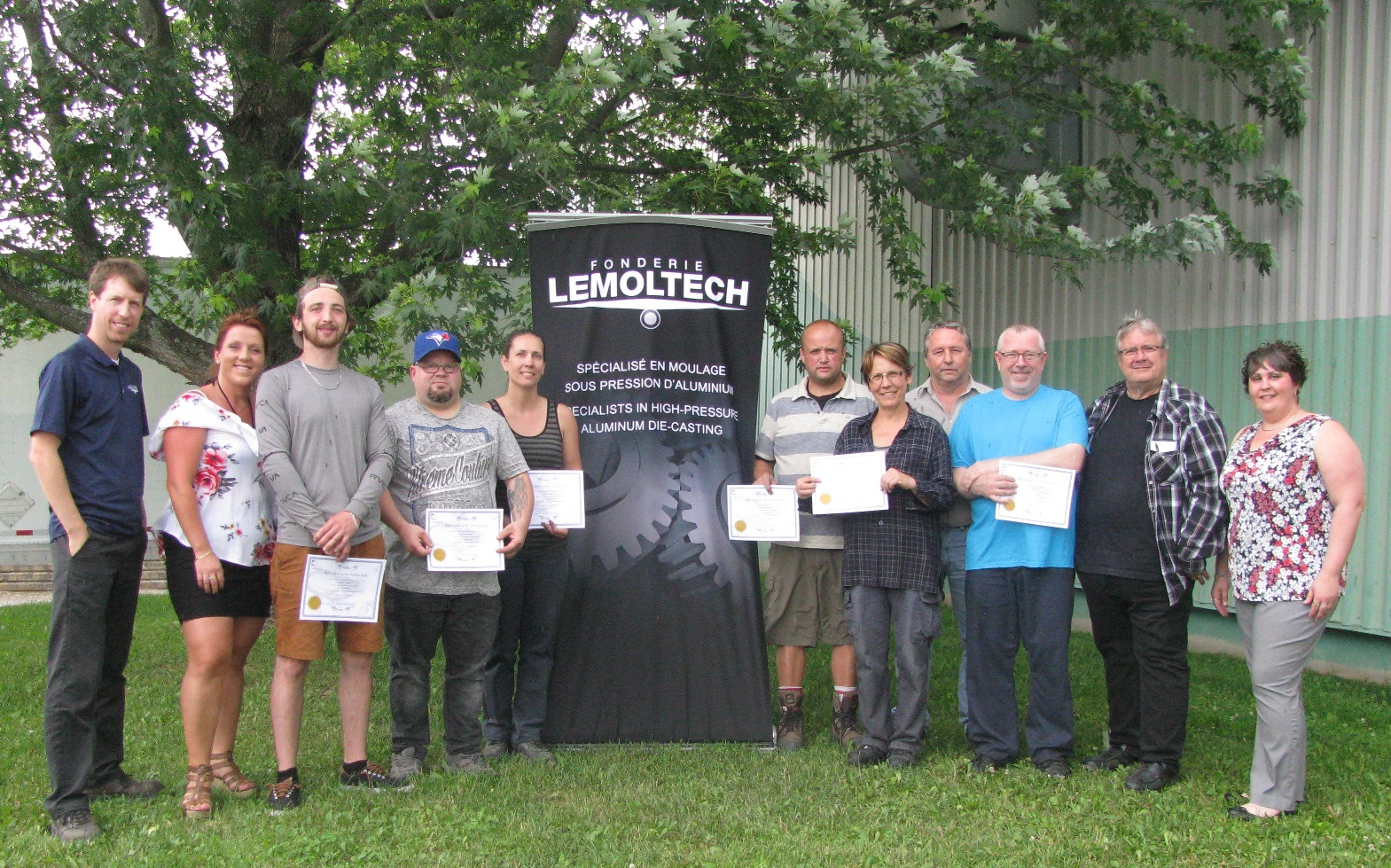 Remise de diplômes, Fonderie Lemoltech