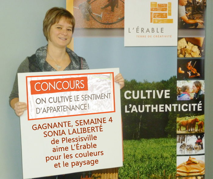 4e gagnante du concours « On cultive le sentiment d'appartenance »