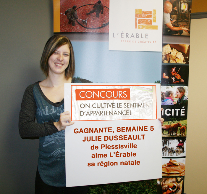 Julie Dusseault 5e gagnante du concours