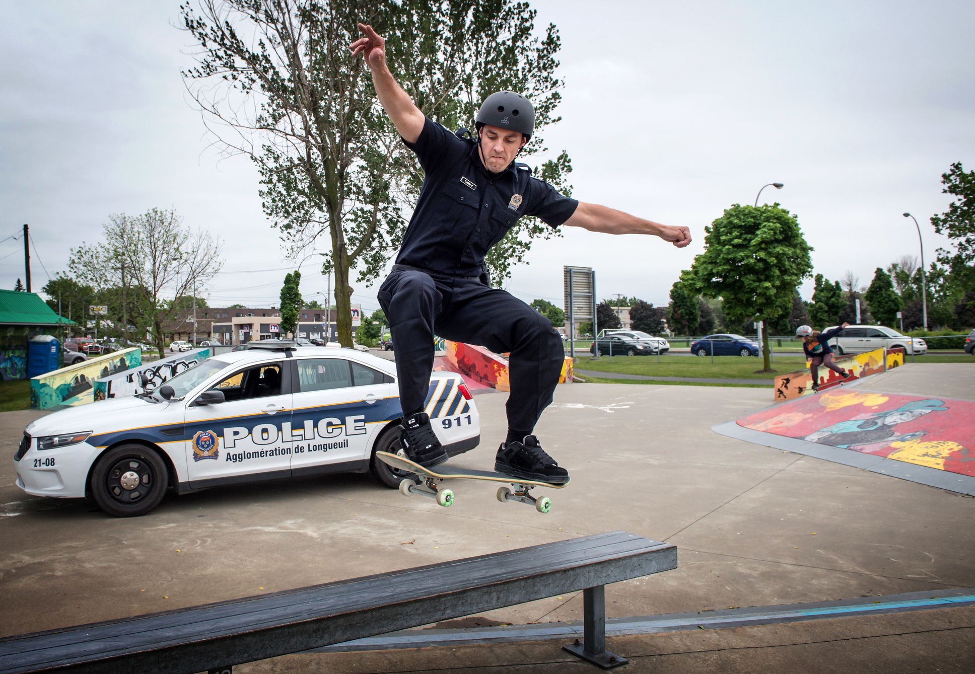 Thierry Hinse-Fillion, premier patrouilleur en skateboard au Canada
