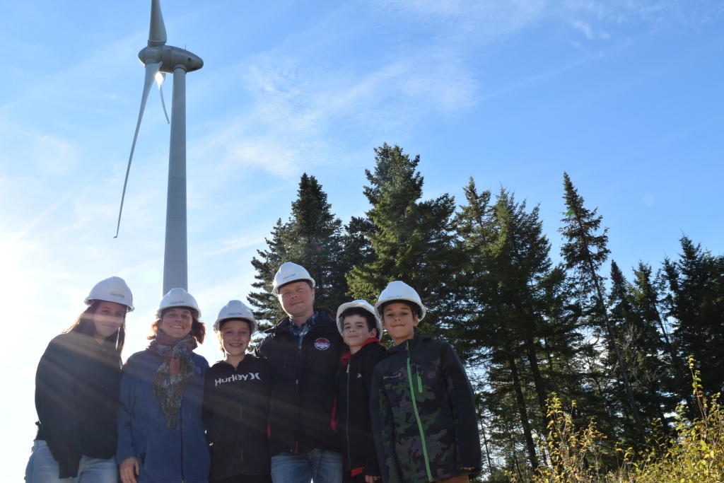 Visite de groupes parc éolien de L'Érable