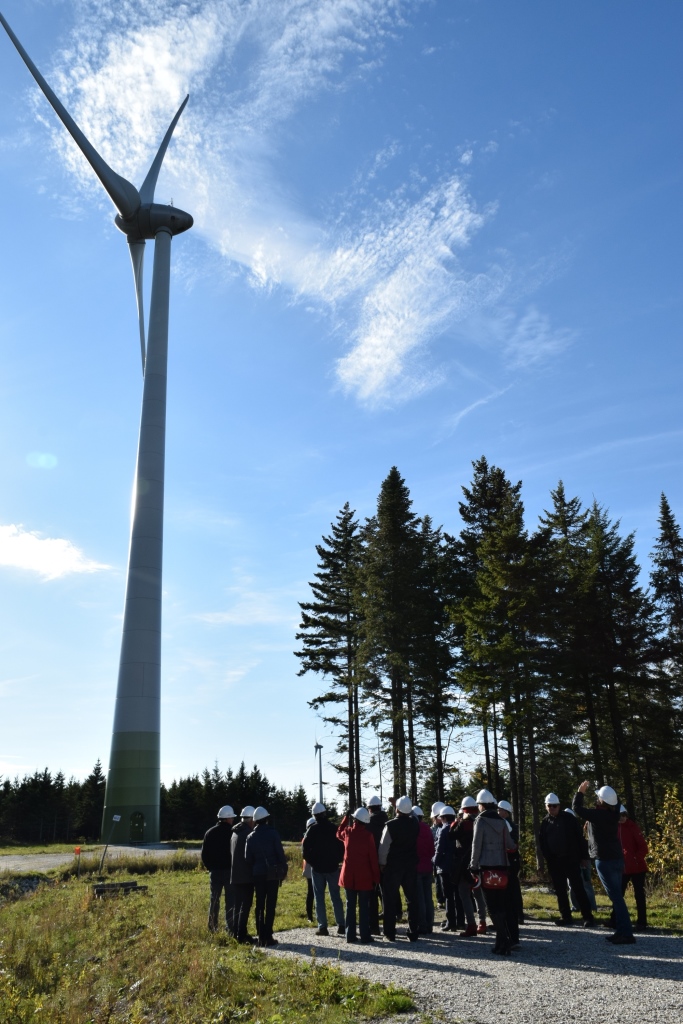 Visite de groupes du parc éolien dans la MRC de L'Érable