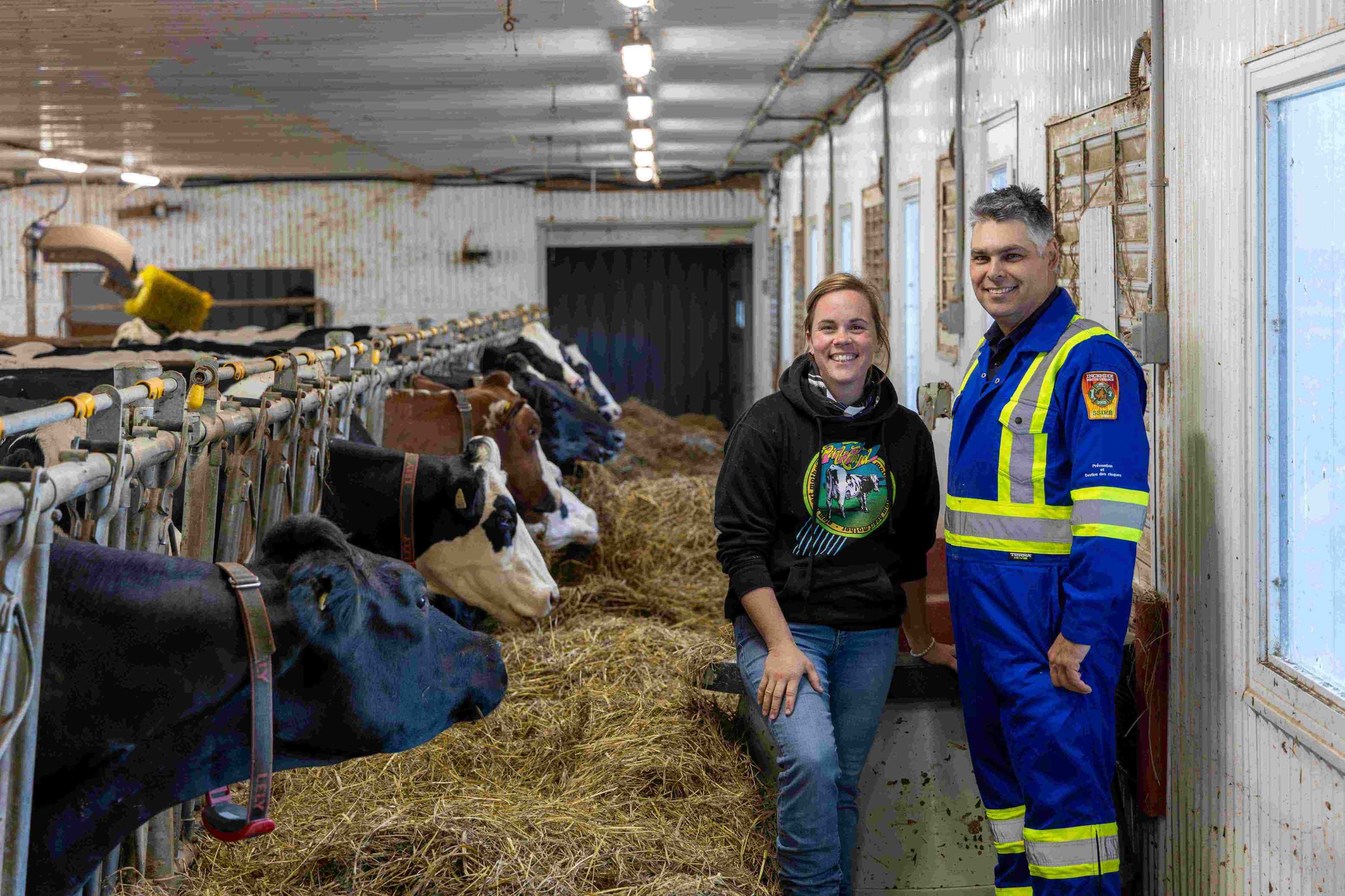 Les pompiers du SSIRÉ en visite de prévention en milieu agricole