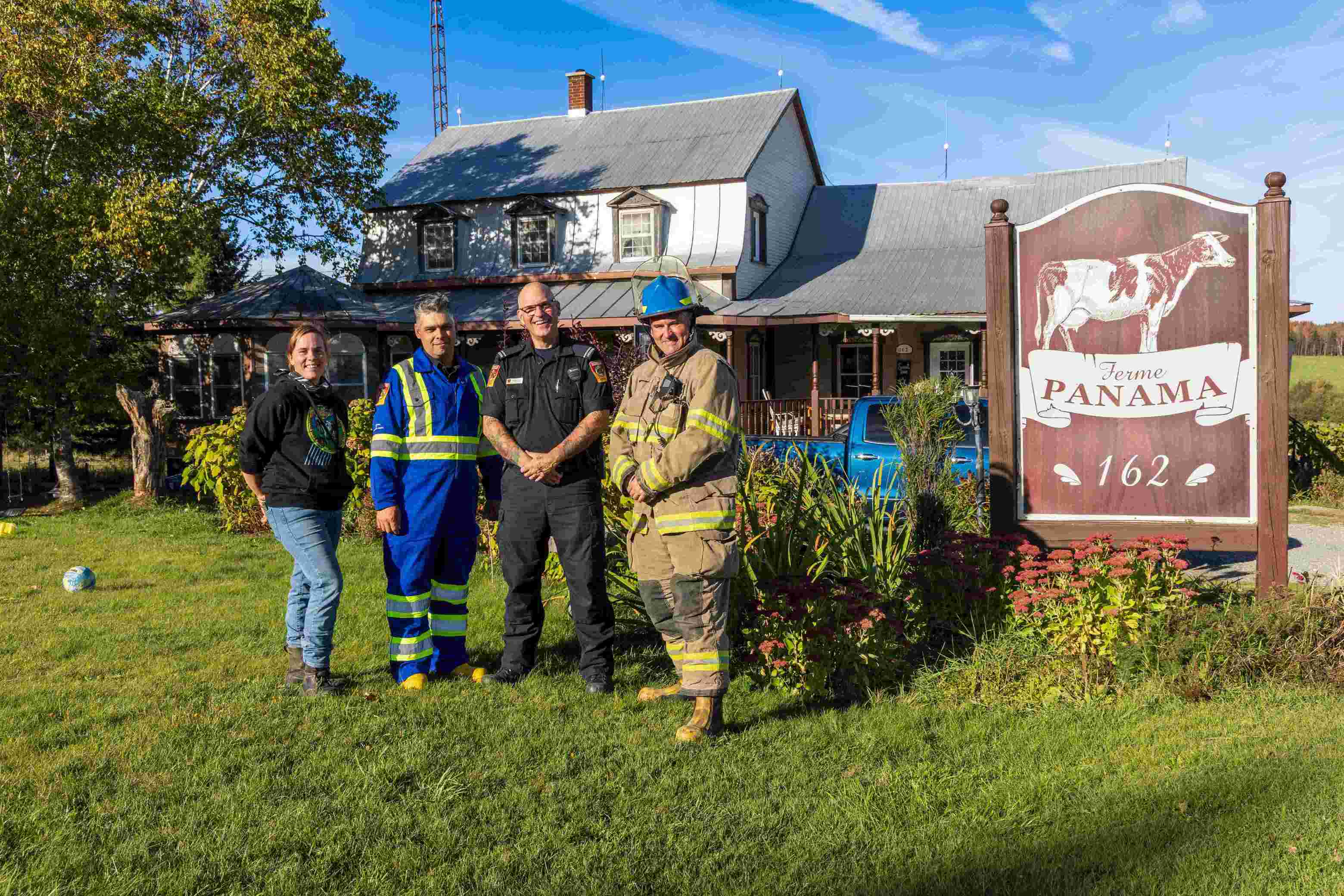 Les pompiers du SSIRÉ en visite de prévention en milieu agricole