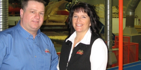 Les dirigeants de Belle-Ripe inc., Guy Desharnais et Manon Lefebvre Les dirigeants de Belle-Ripe inc., Guy Desharnais et Manon Lefebvre