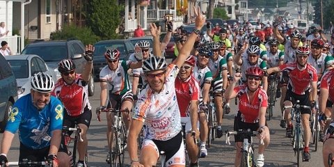 Cyclistes Grand Défi Pierre Lavoie